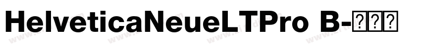 HelveticaNeueLTPro B字体转换